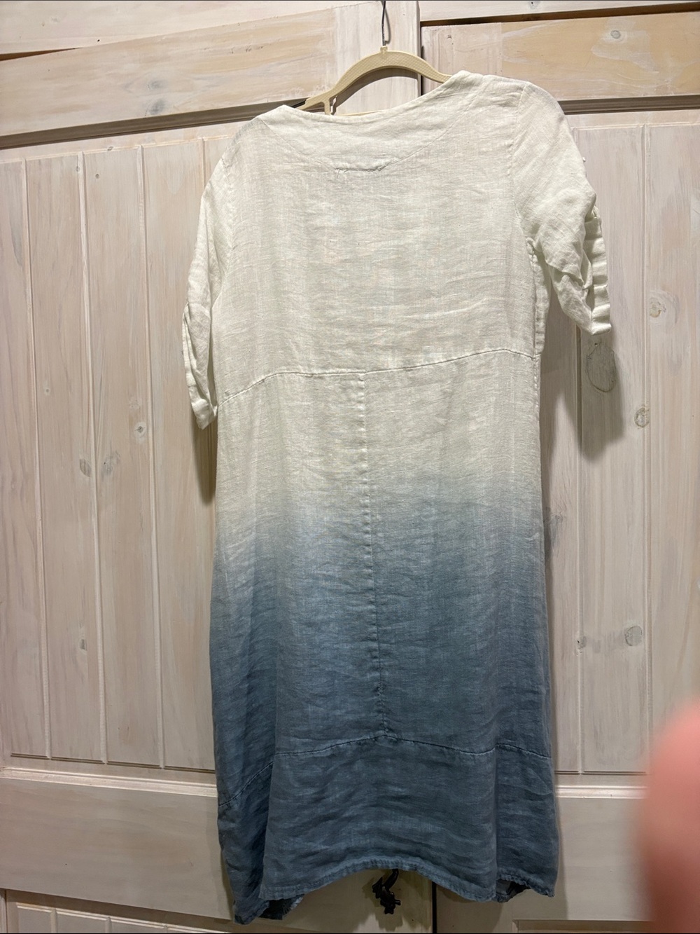 VASNA Italy LINEN DRESS S White & Blue - Picture 4 of 6